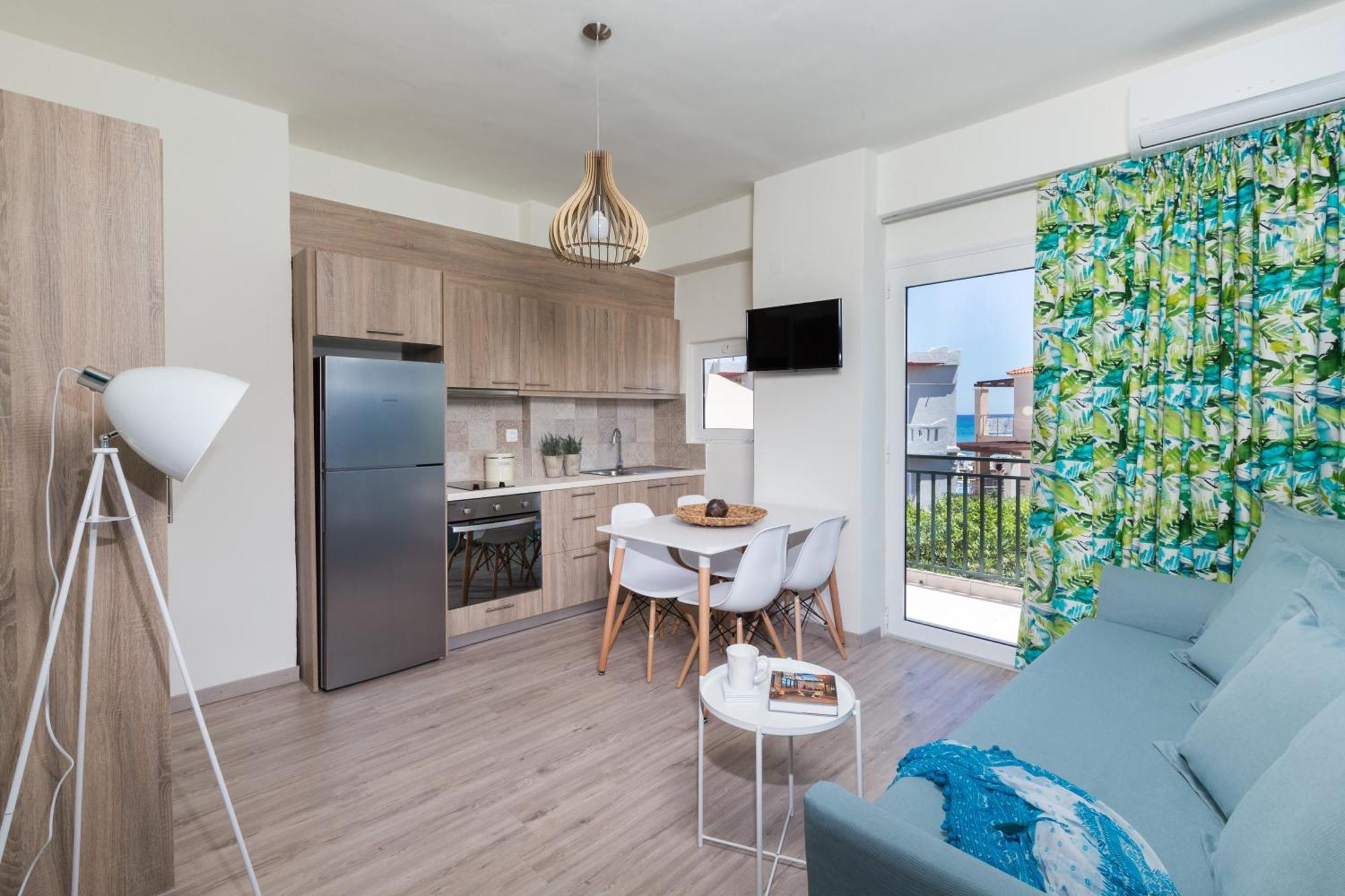Anemi Blue Apt, Suitable Up To 4, Near The Beach! Rethymno Esterno foto