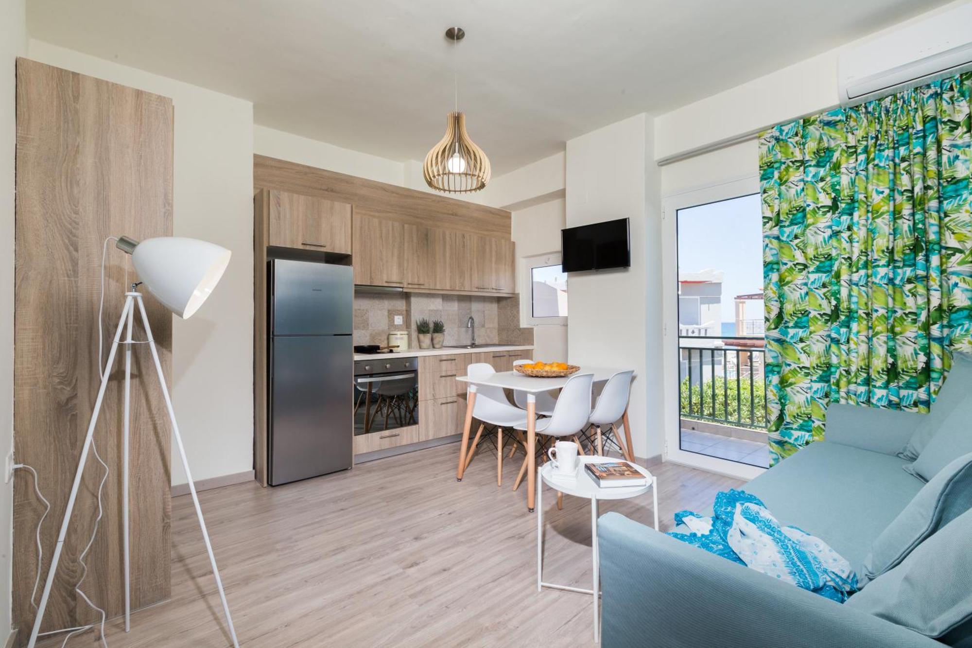 Anemi Blue Apt, Suitable Up To 4, Near The Beach! Rethymno Esterno foto