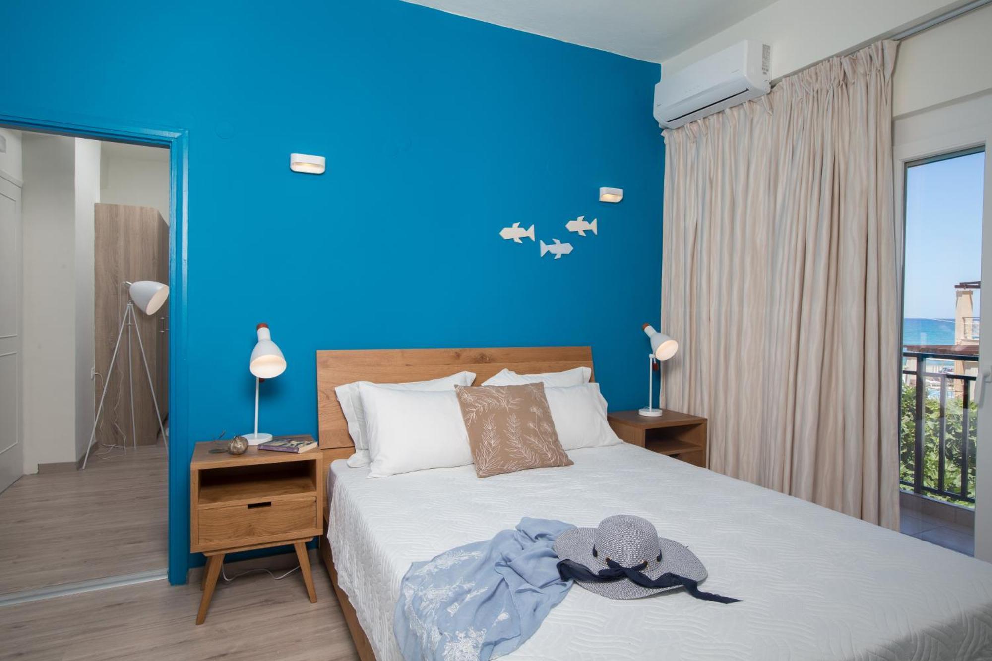 Anemi Blue Apt, Suitable Up To 4, Near The Beach! Rethymno Esterno foto