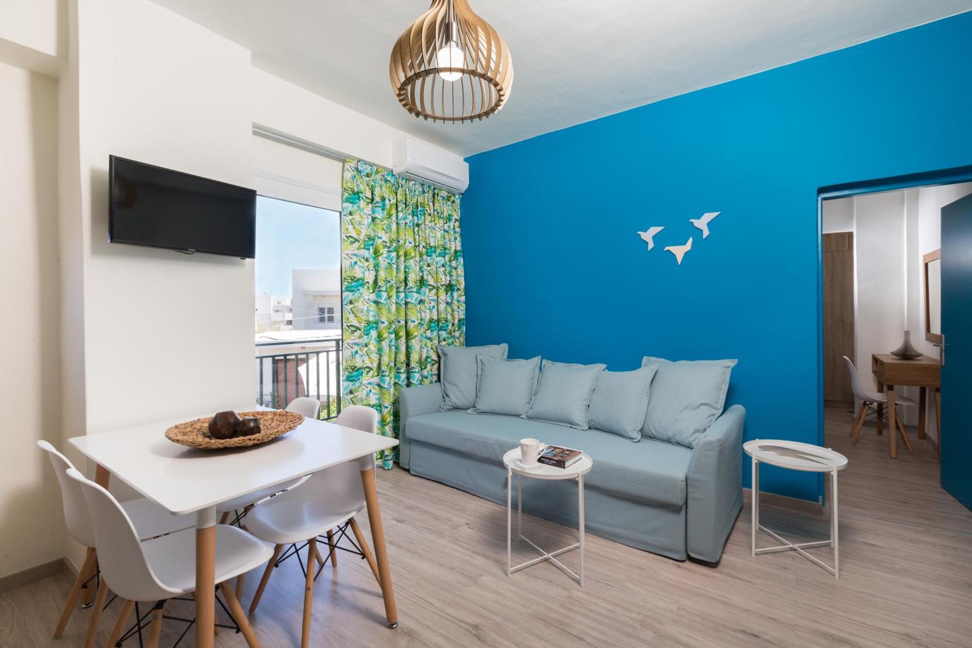 Anemi Blue Apt, Suitable Up To 4, Near The Beach! Rethymno Esterno foto